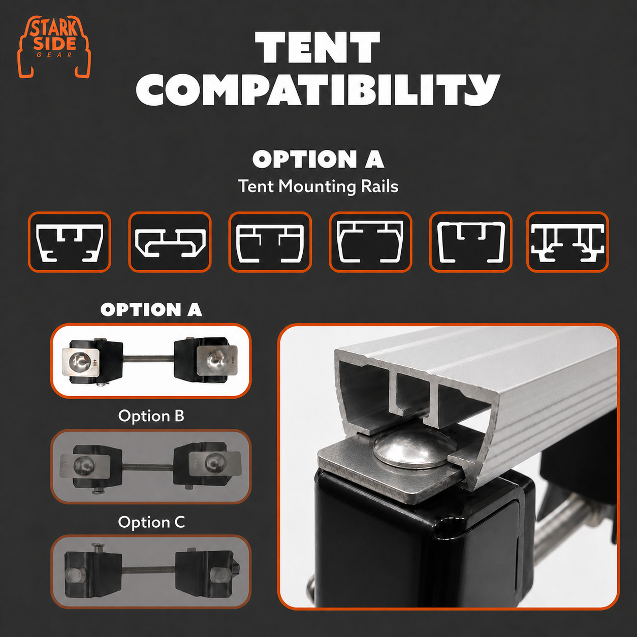 The Slipstream - Quick Release Tent Mounts (Option A)