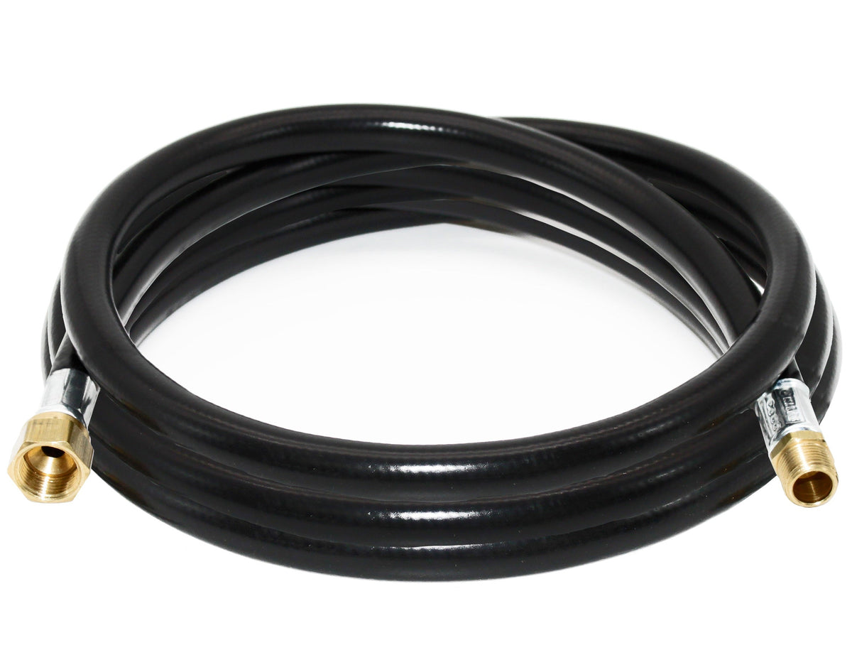Flame King 120" RV Propane Hose, 1/2" Female Flare x 3/8" MNPT CSA Approved