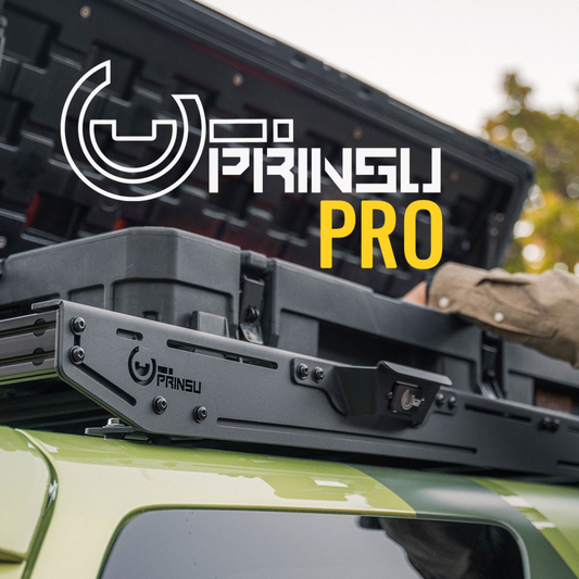 5th Gen Toyota 4Runner Prinsu Pro Roof Rack Full Non-Drill / Cutout for 40" Light Bars