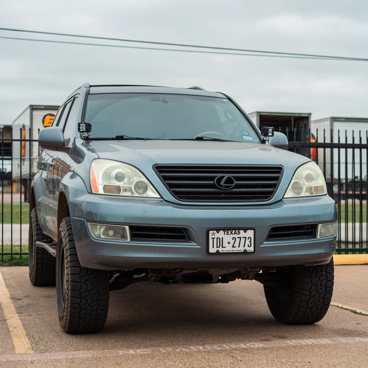 Low Profile Ditch Light Mounting Brackets For 2003-2009 Lexus GX470