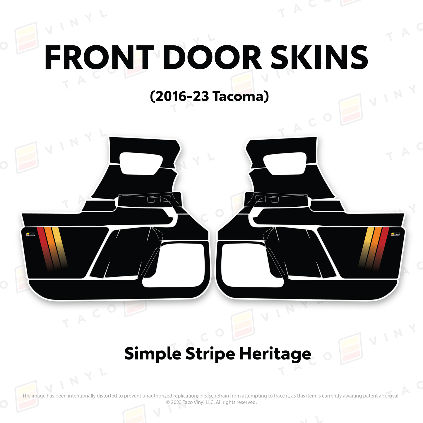 2016-23 Tacoma Door Skins