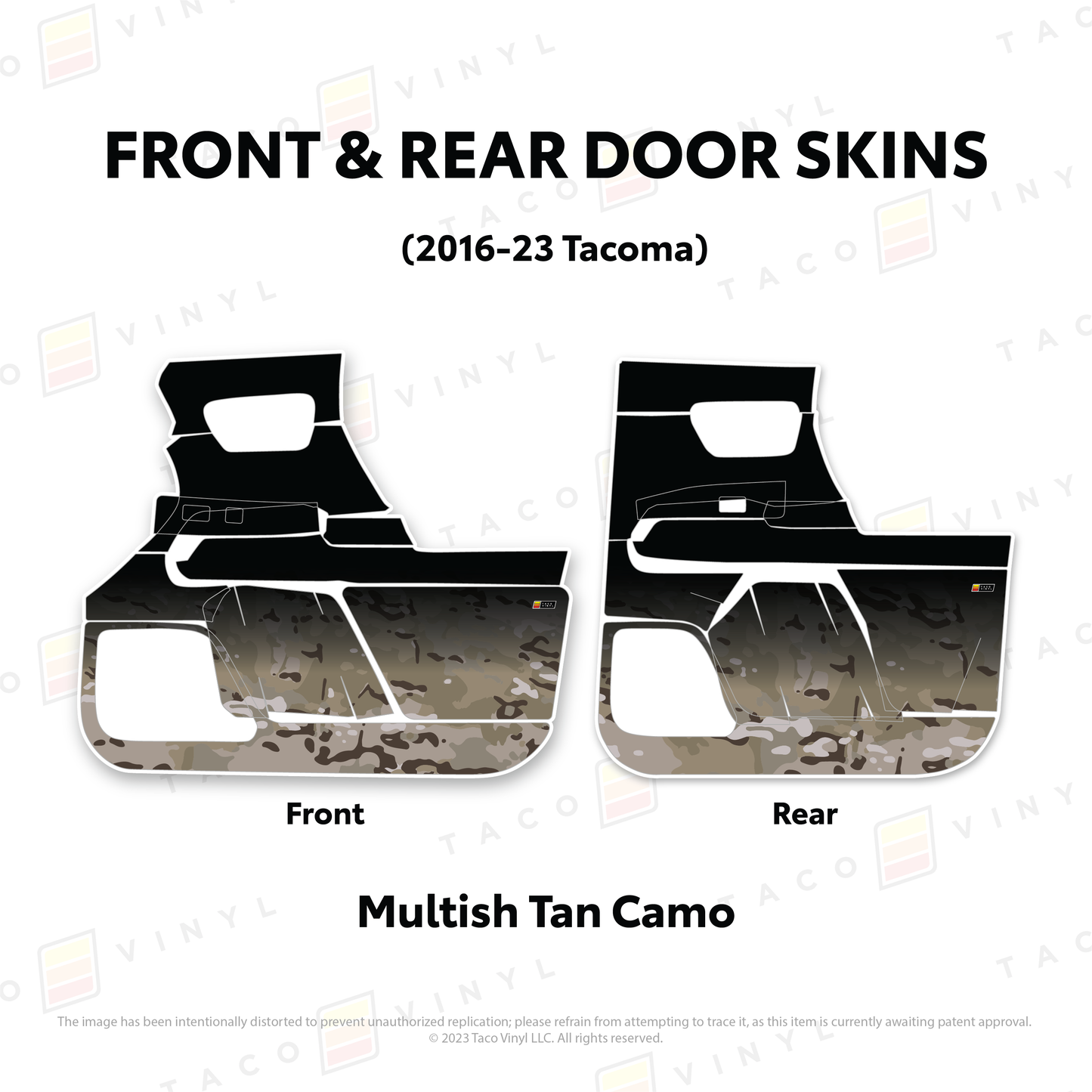 2016-23 Tacoma Door Skins