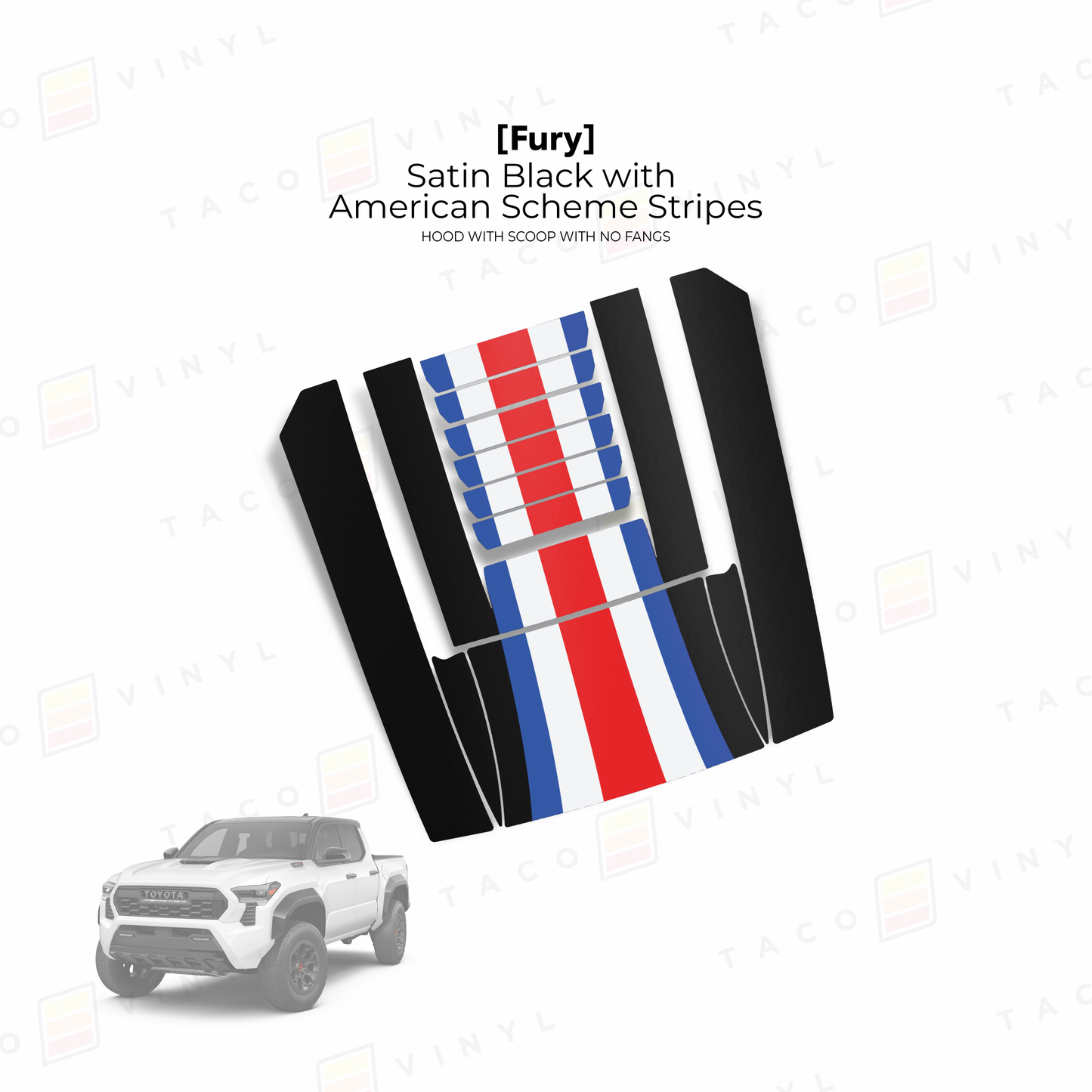 2024+ Tacoma Fury Hood Scoop Stamp (W/ No Fangs)