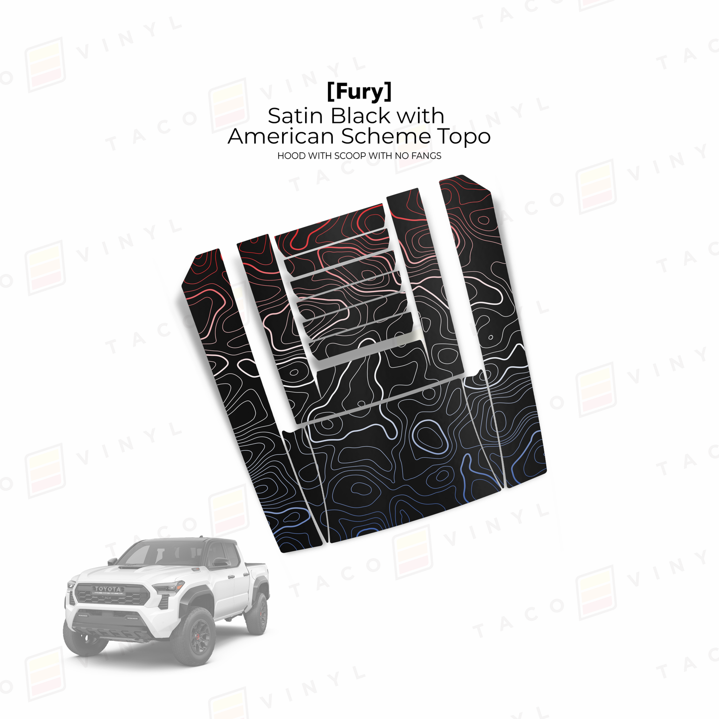 2024+ Tacoma Fury Hood Scoop Stamp (W/ No Fangs)