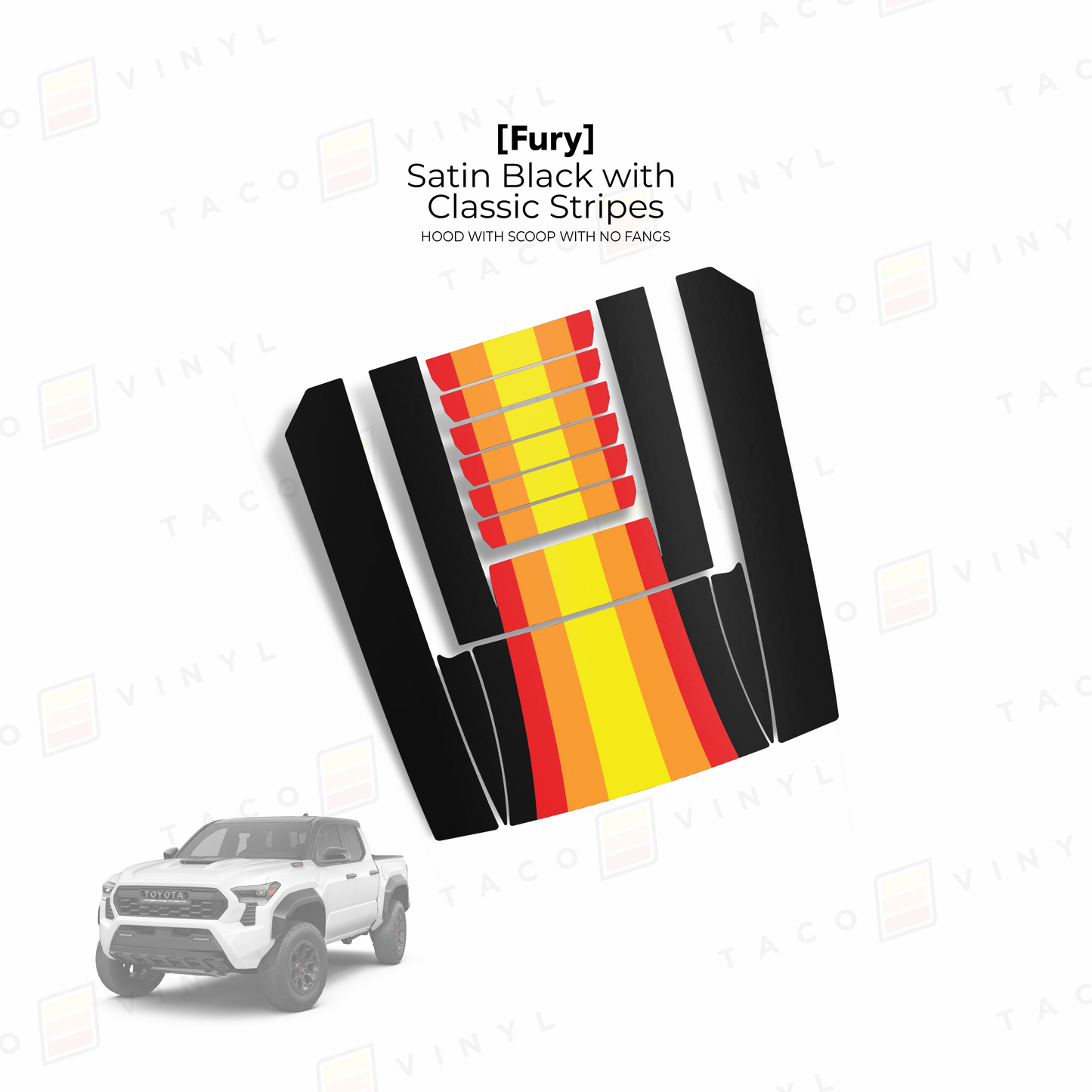 2024+ Tacoma Fury Hood Scoop Stamp (W/ No Fangs)