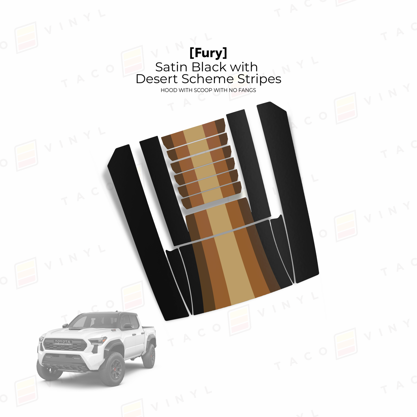 2024+ Tacoma Fury Hood Scoop Stamp (W/ No Fangs)