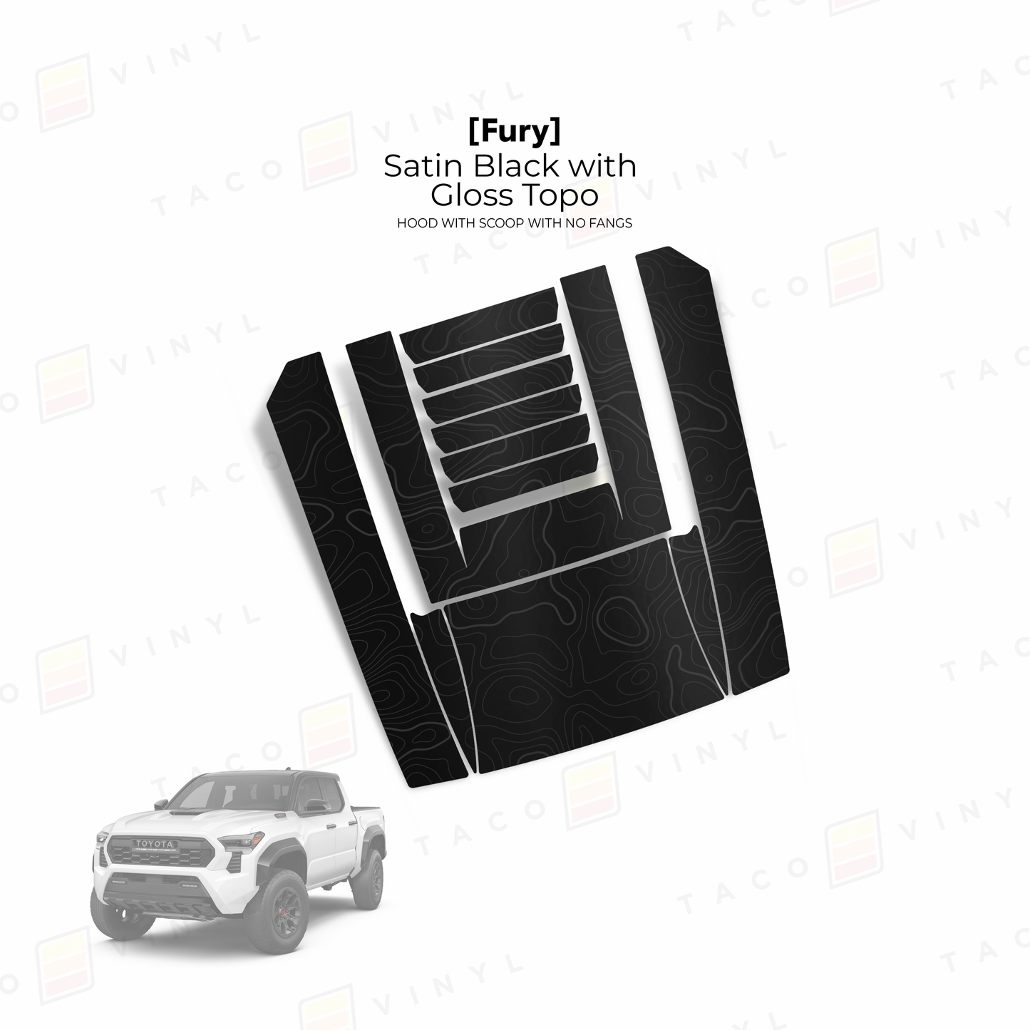 2024+ Tacoma Fury Hood Scoop Stamp (W/ No Fangs)