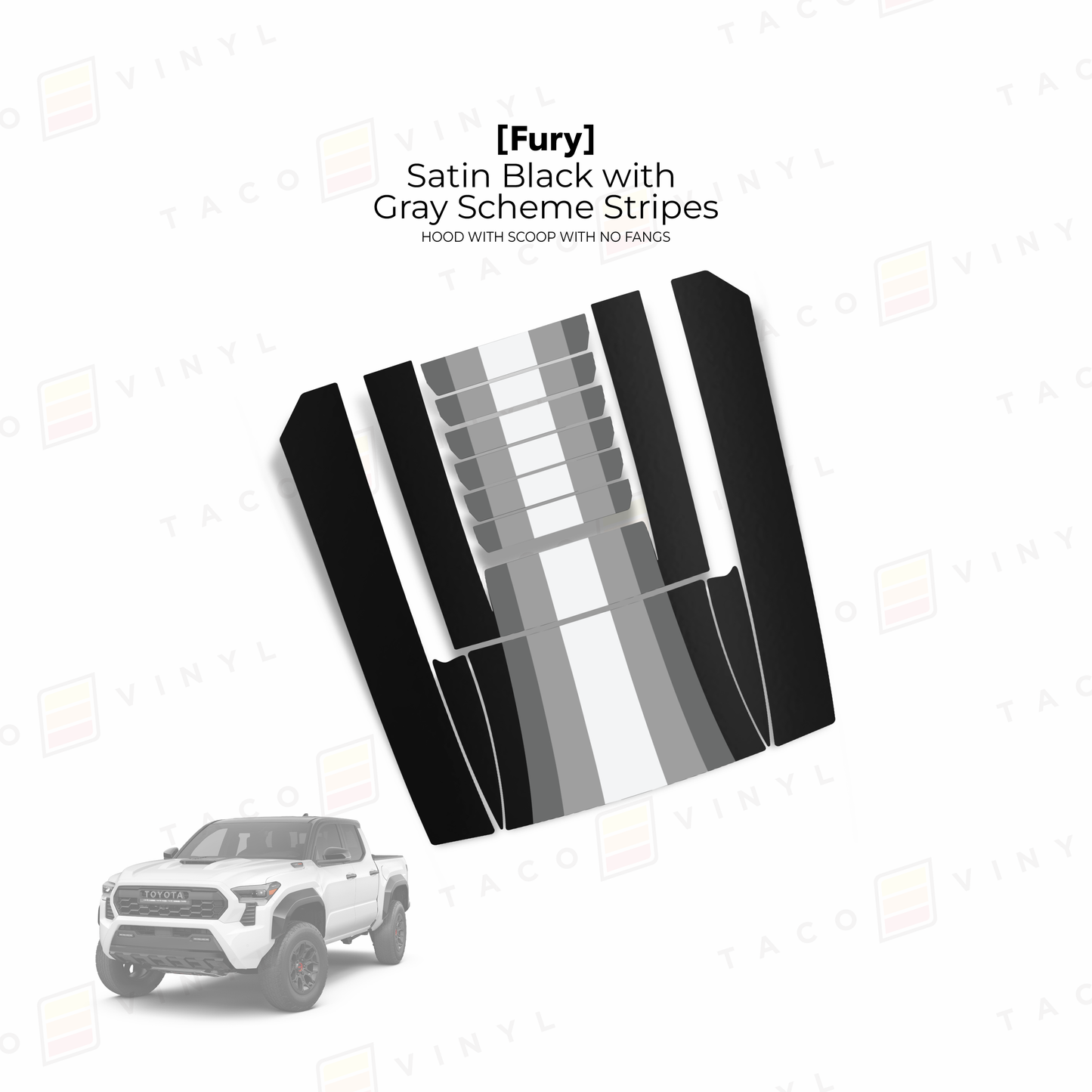 2024+ Tacoma Fury Hood Scoop Stamp (W/ No Fangs)