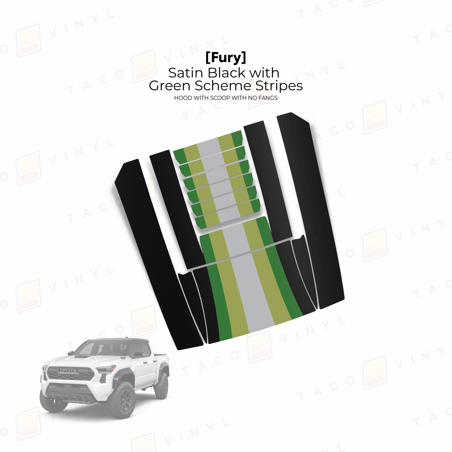 2024+ Tacoma Fury Hood Scoop Stamp (W/ No Fangs)