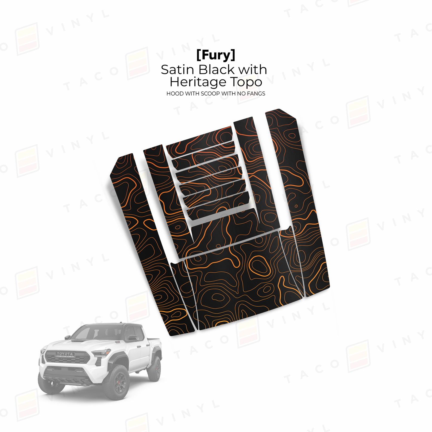 2024+ Tacoma Fury Hood Scoop Stamp (W/ No Fangs)