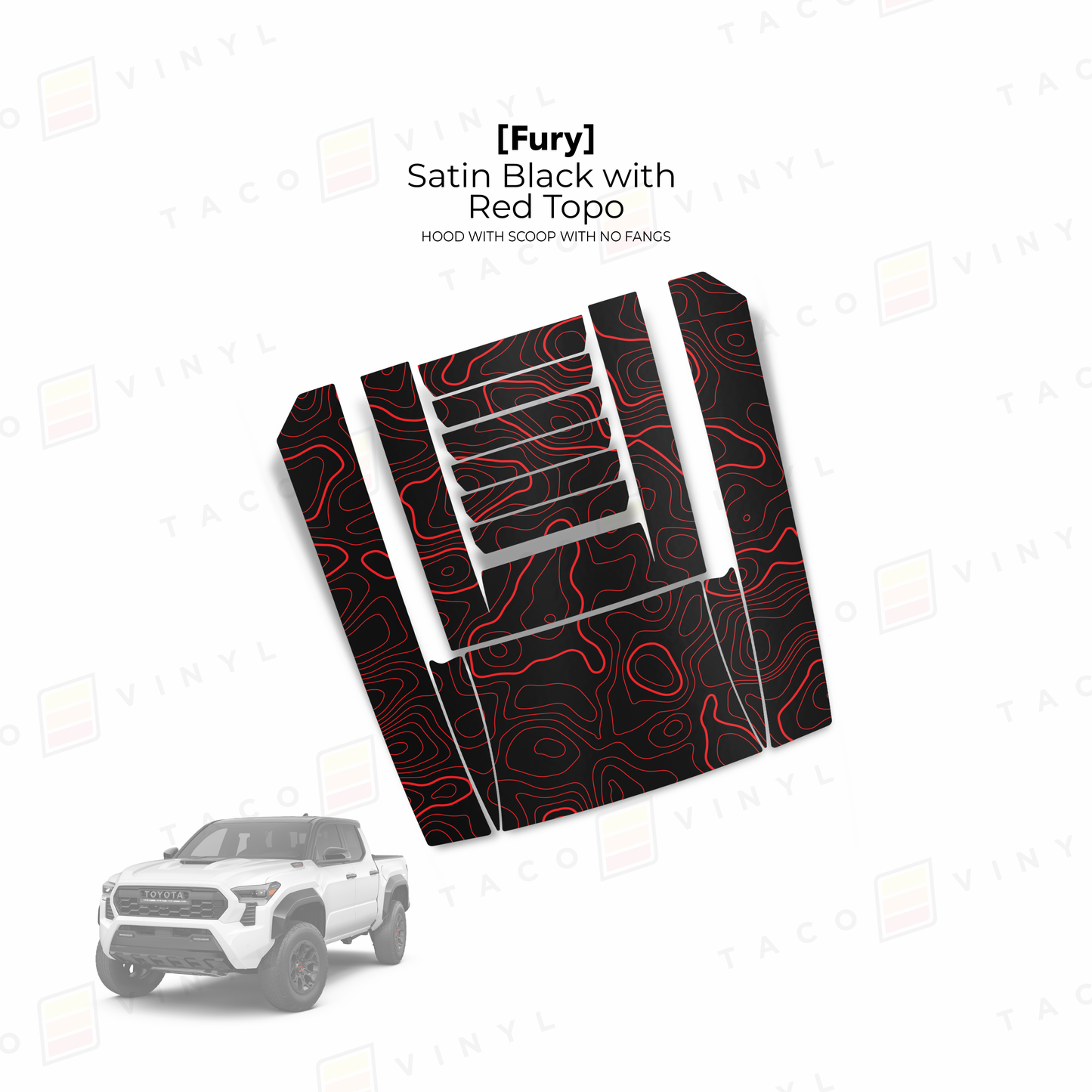 2024+ Tacoma Fury Hood Scoop Stamp (W/ No Fangs)