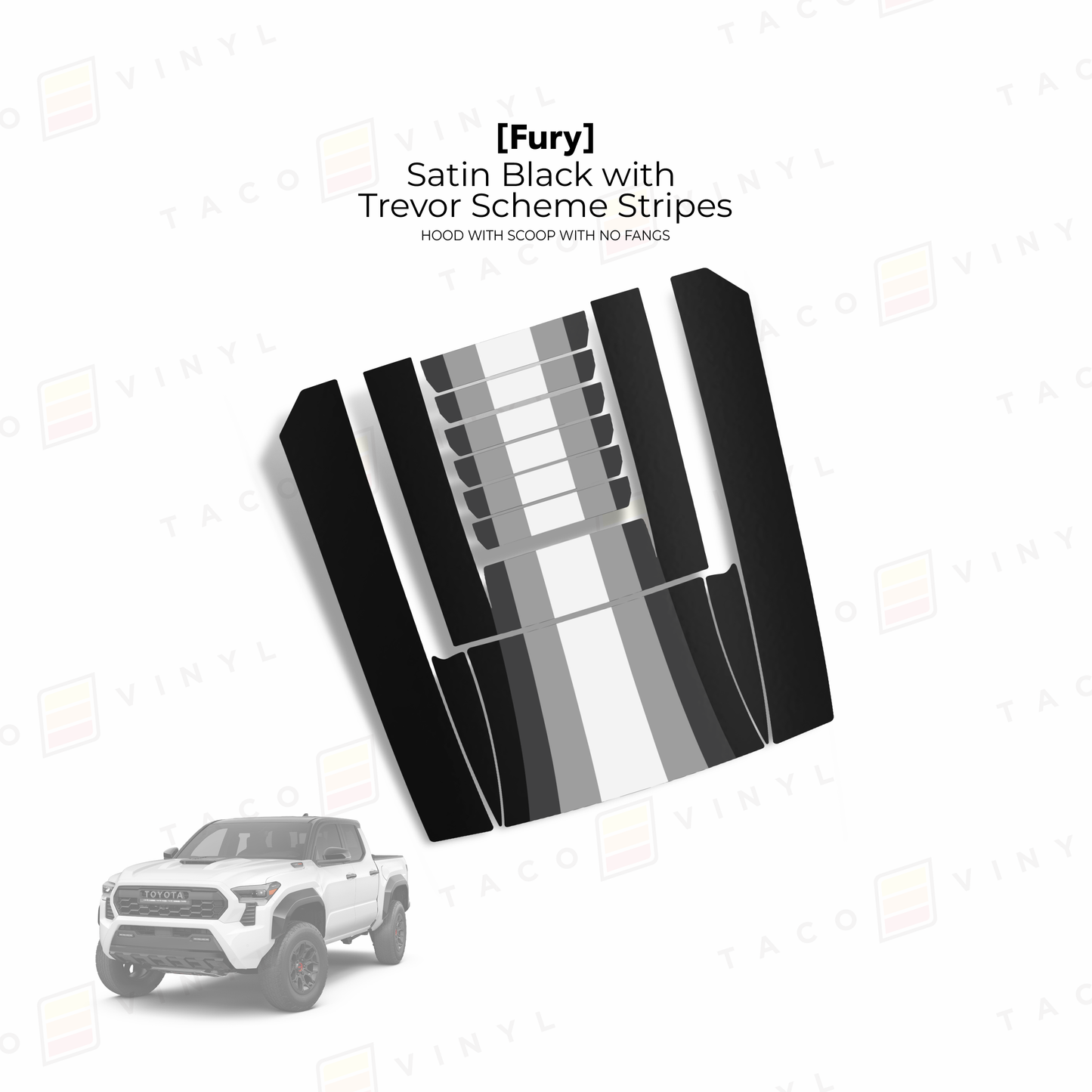 2024+ Tacoma Fury Hood Scoop Stamp (W/ No Fangs)