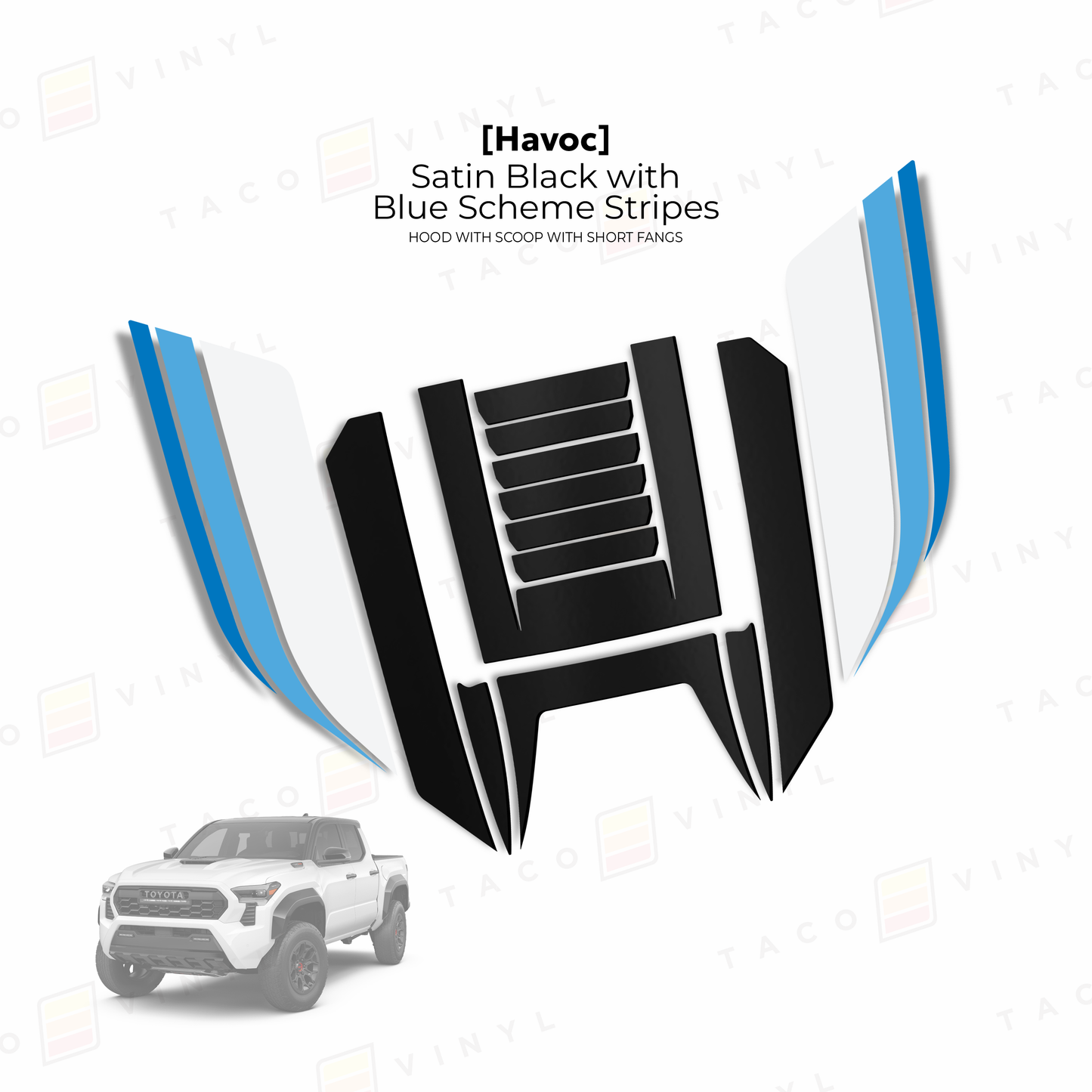 2024+ Tacoma Havoc Hood Scoop Stamp (W/ Short Fangs)