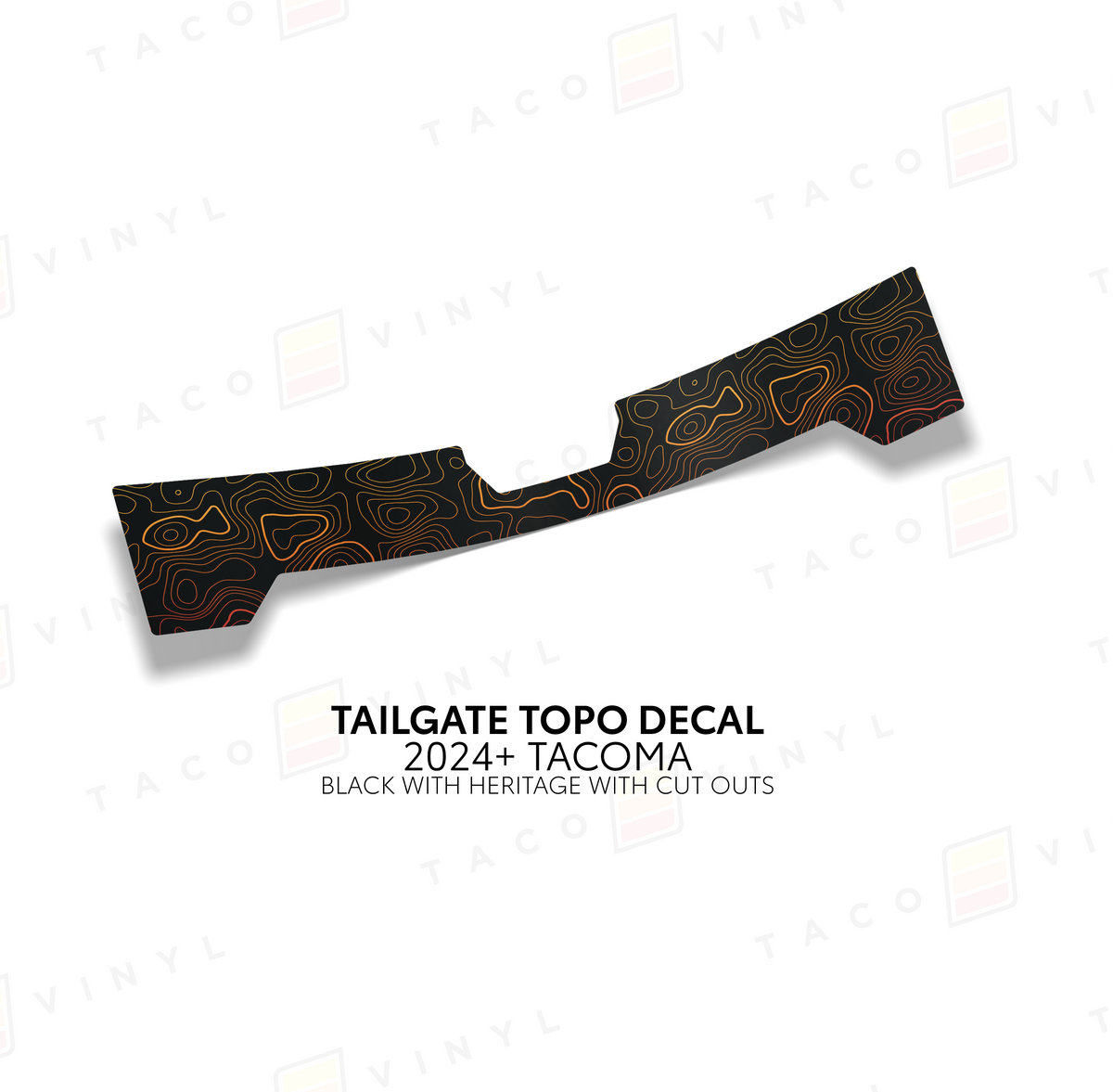 2024+ Tacoma Tailgate Topo Decal