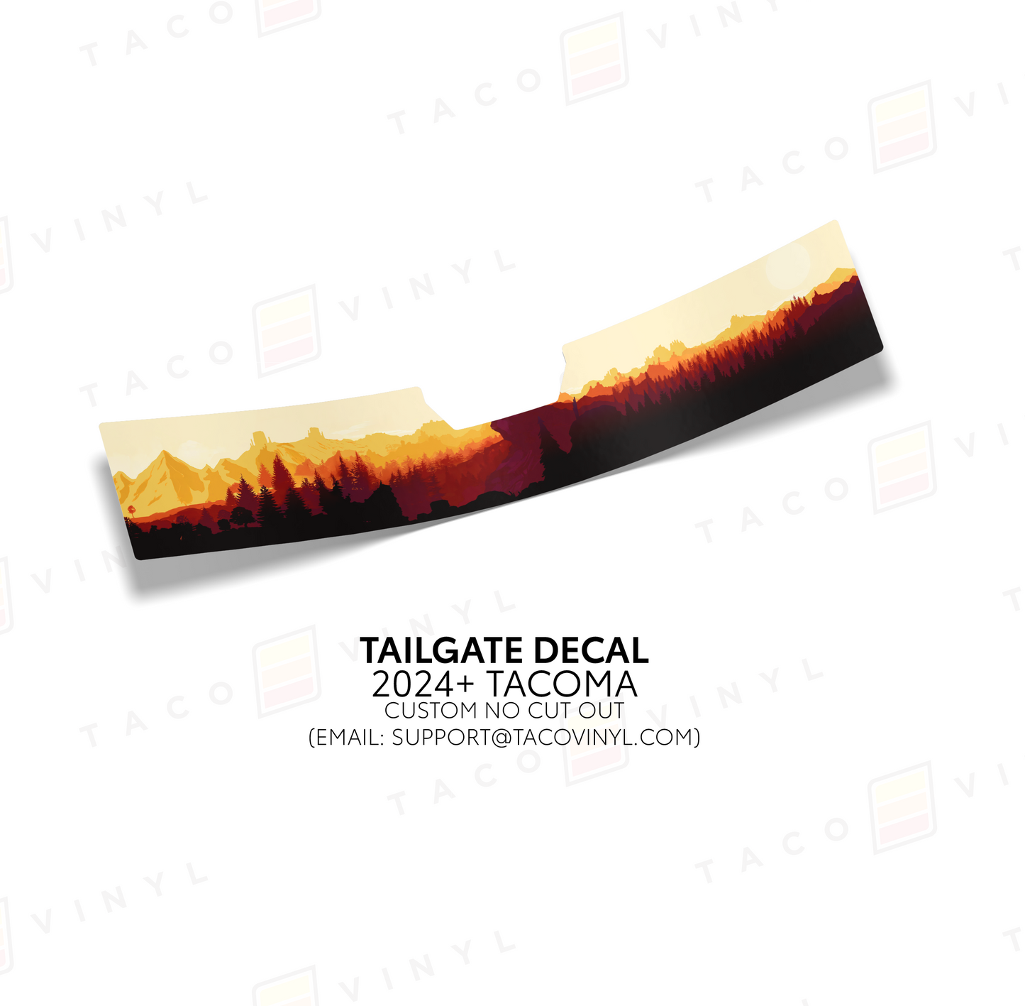 2024+ Tacoma Tailgate Topo Decal