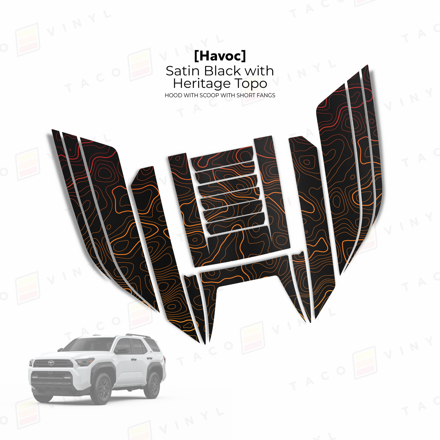 2025+ 4Runner Havoc Hood Scoop Stamp (W/ Short Fangs)