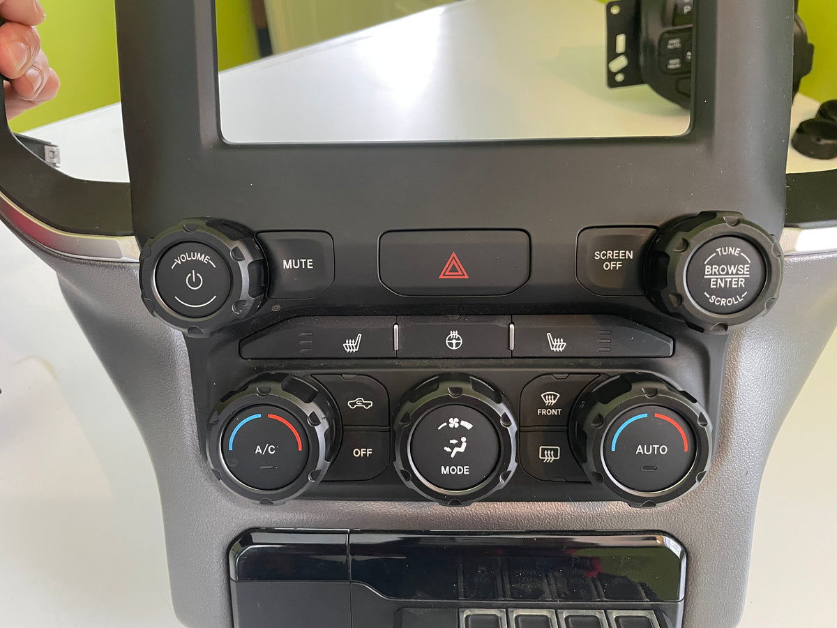 Climate Knobs - 2019+ RAM - BLACK