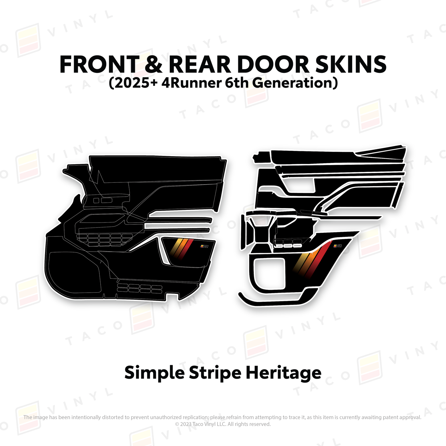 2025+ 4Runner Door Skins