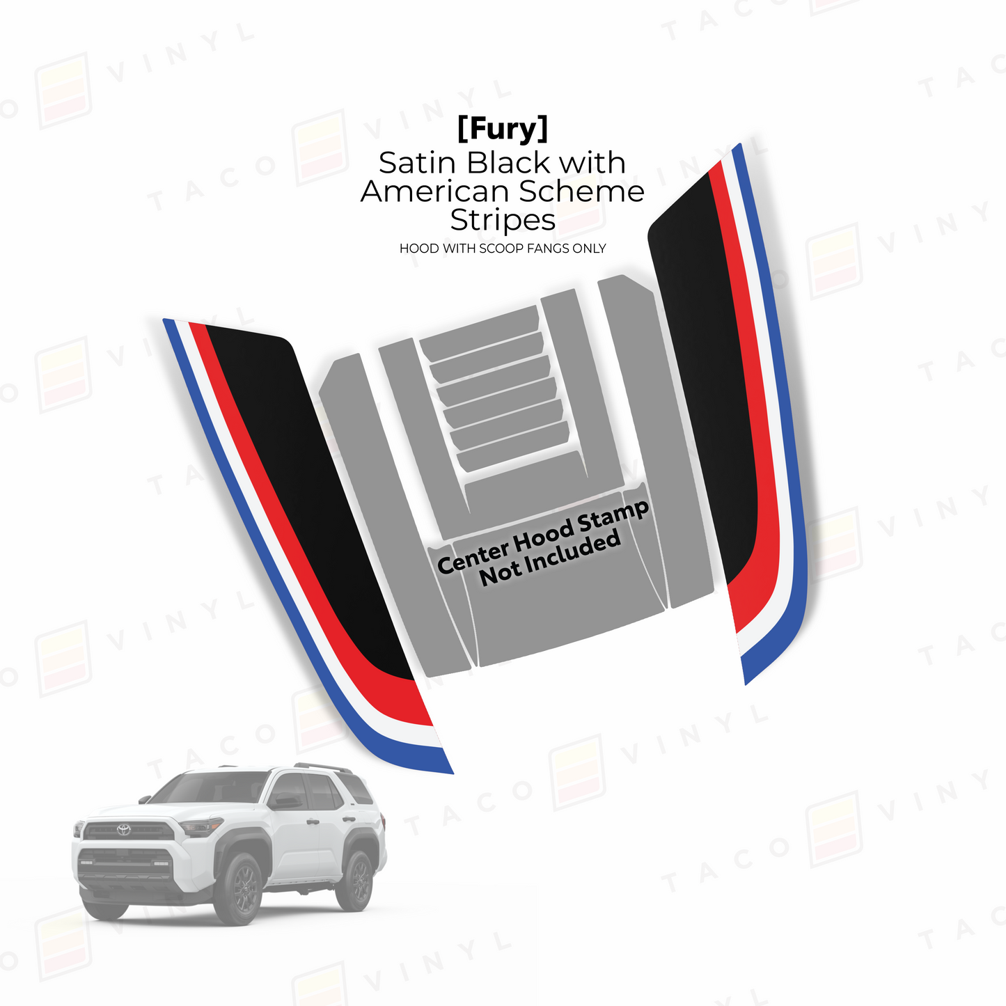 2025+ 4Runner Fury Hood Stamp (Fangs Only)