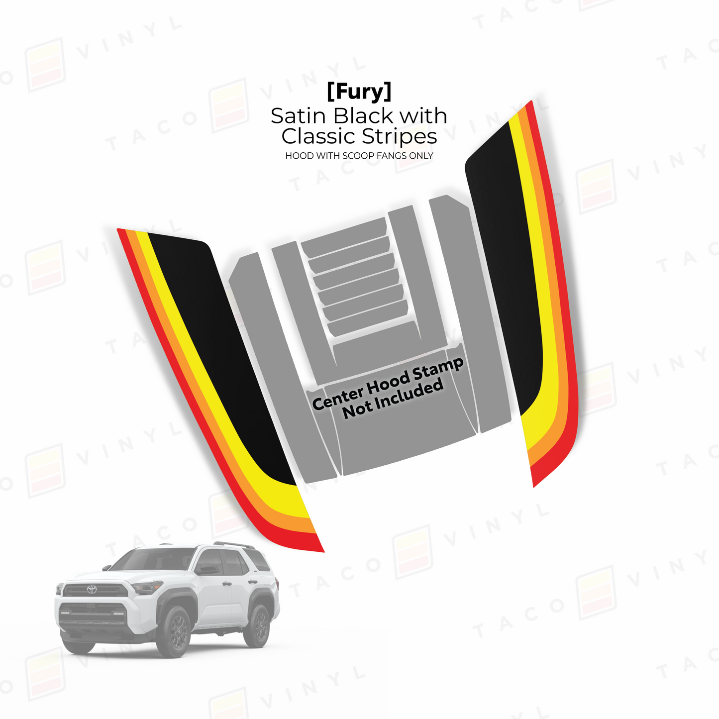 2025+ 4Runner Fury Hood Stamp (Fangs Only)