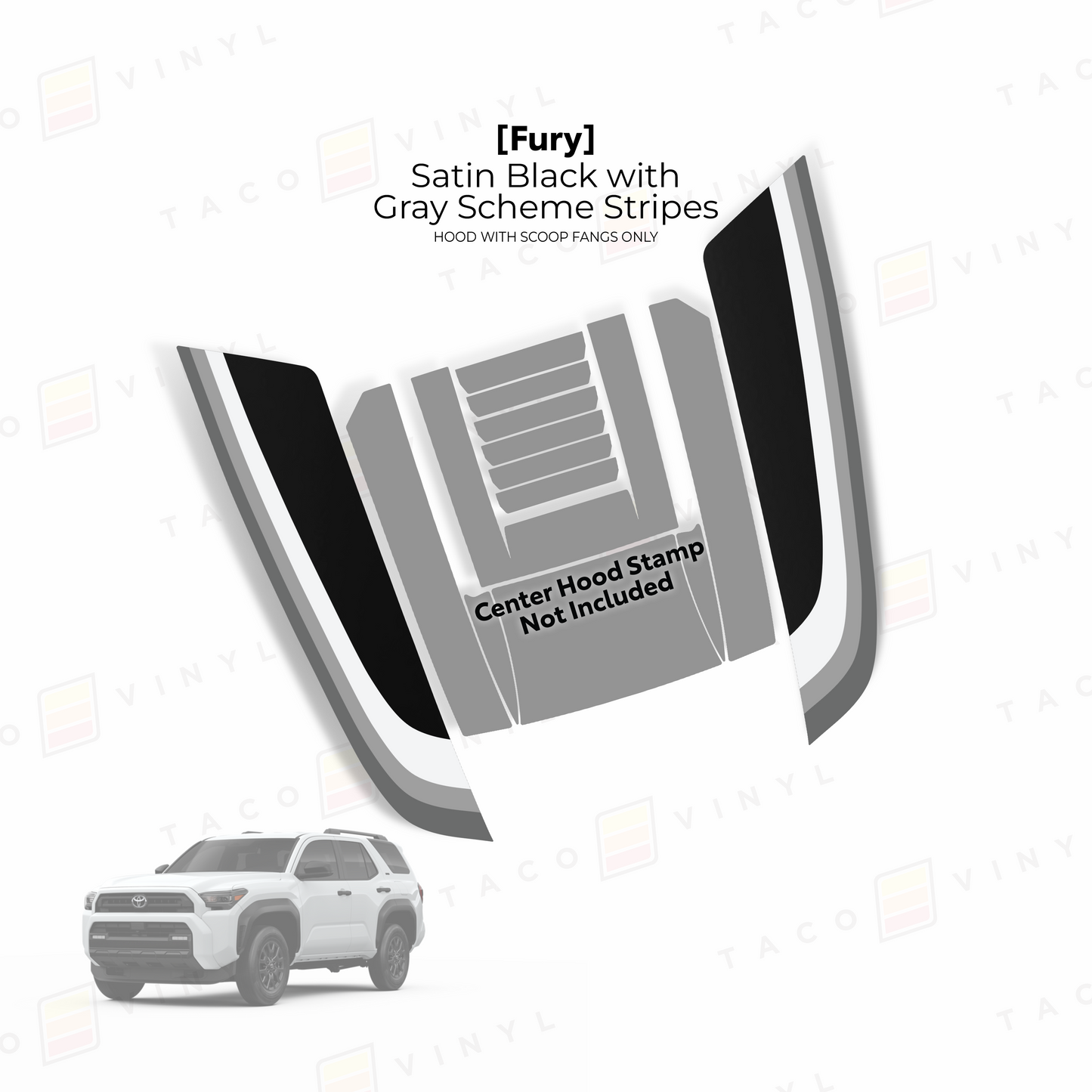 2025+ 4Runner Fury Hood Stamp (Fangs Only)