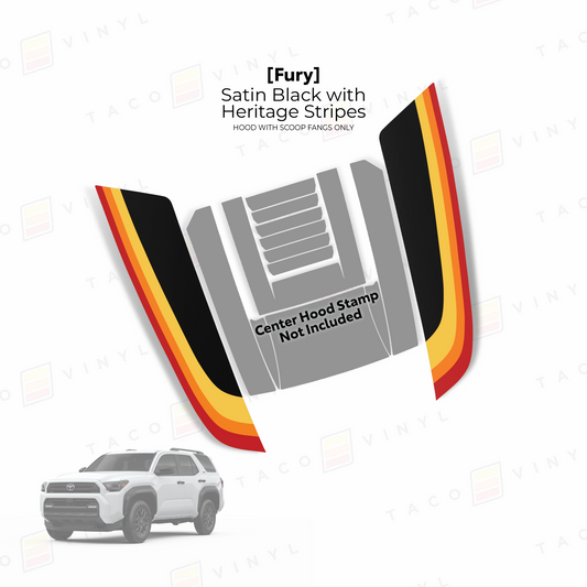 2025+ 4Runner Fury Hood Stamp (Fangs Only)