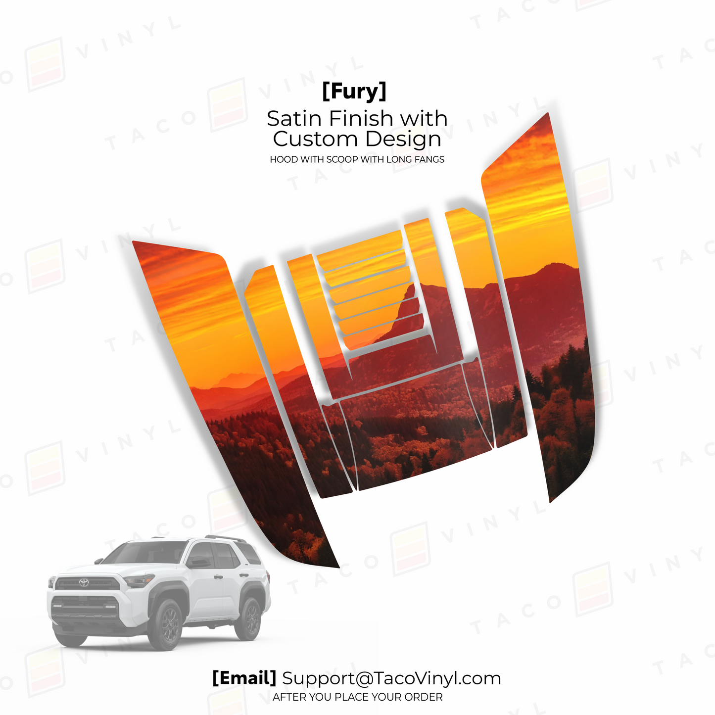 2025+ 4Runner Fury Hood Scoop Stamp (W/ Long Fangs)