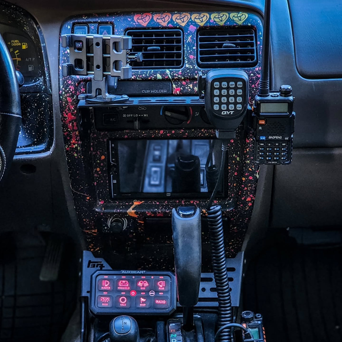 3rd Gen 4Runner Phone Dash Mount | Modular Accessory Mount (MAM) | (1996-2002)