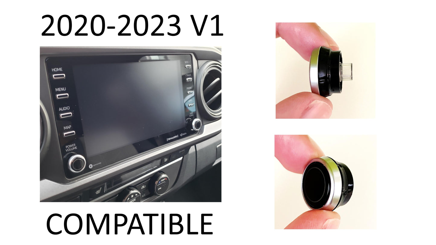 Radio Knobs (2020-2023 Tacoma V1) - BLACK