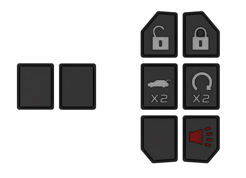 Injection Fob IF026 (Jeep Smart) - GRAY