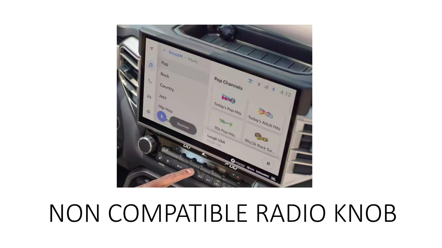 Radio Knob (2022+ Tundra 8" Screen) - RED