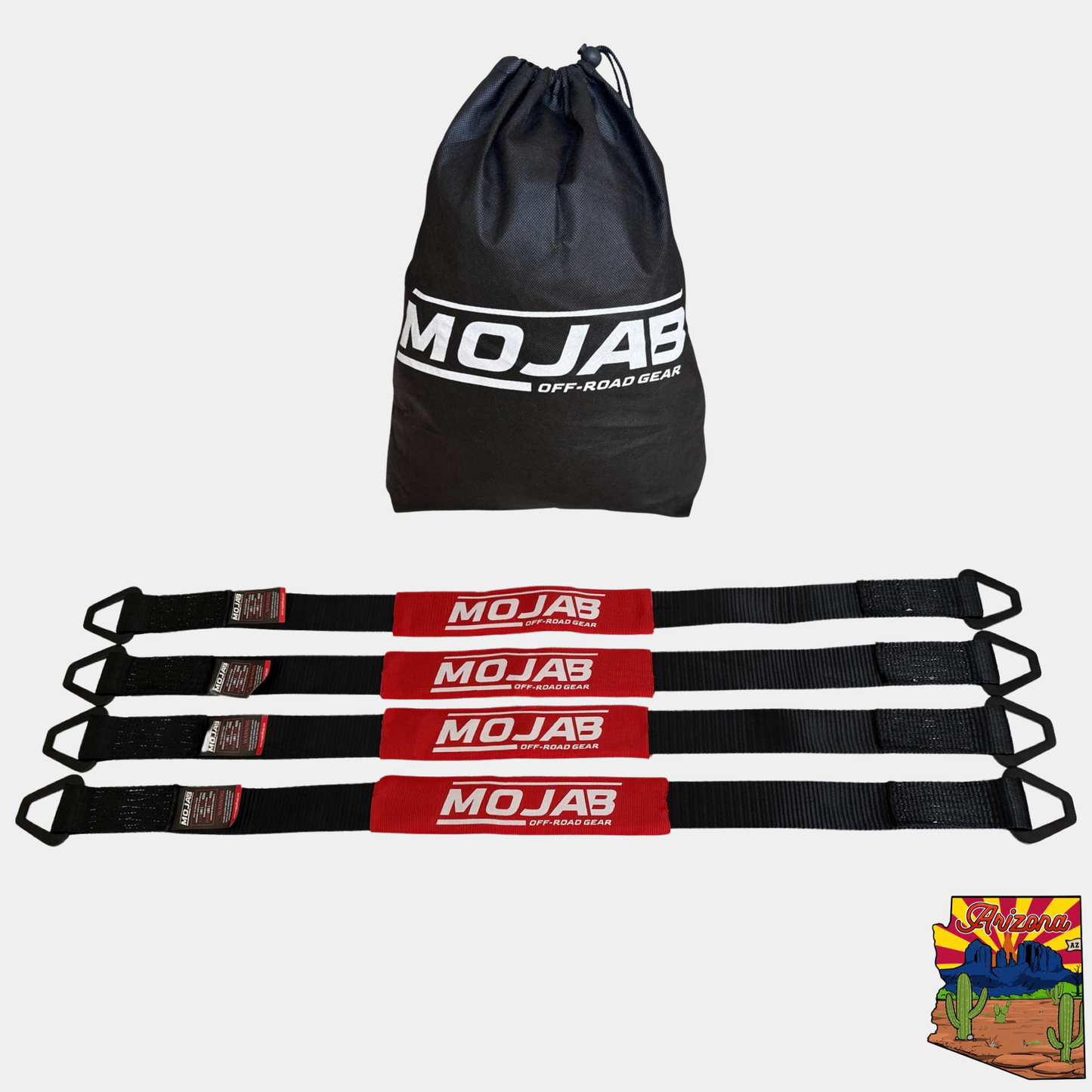 2"x 39'' Axle Tie-down with rings (pack of 4) (Lifetime Warranty)