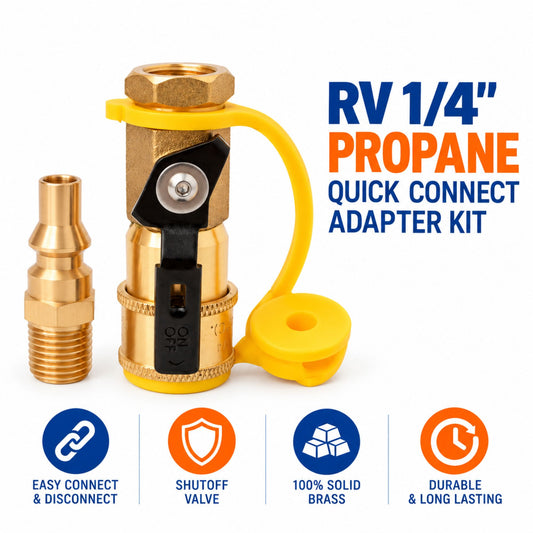 Flame King RV Grill Quick Connect Adapter
