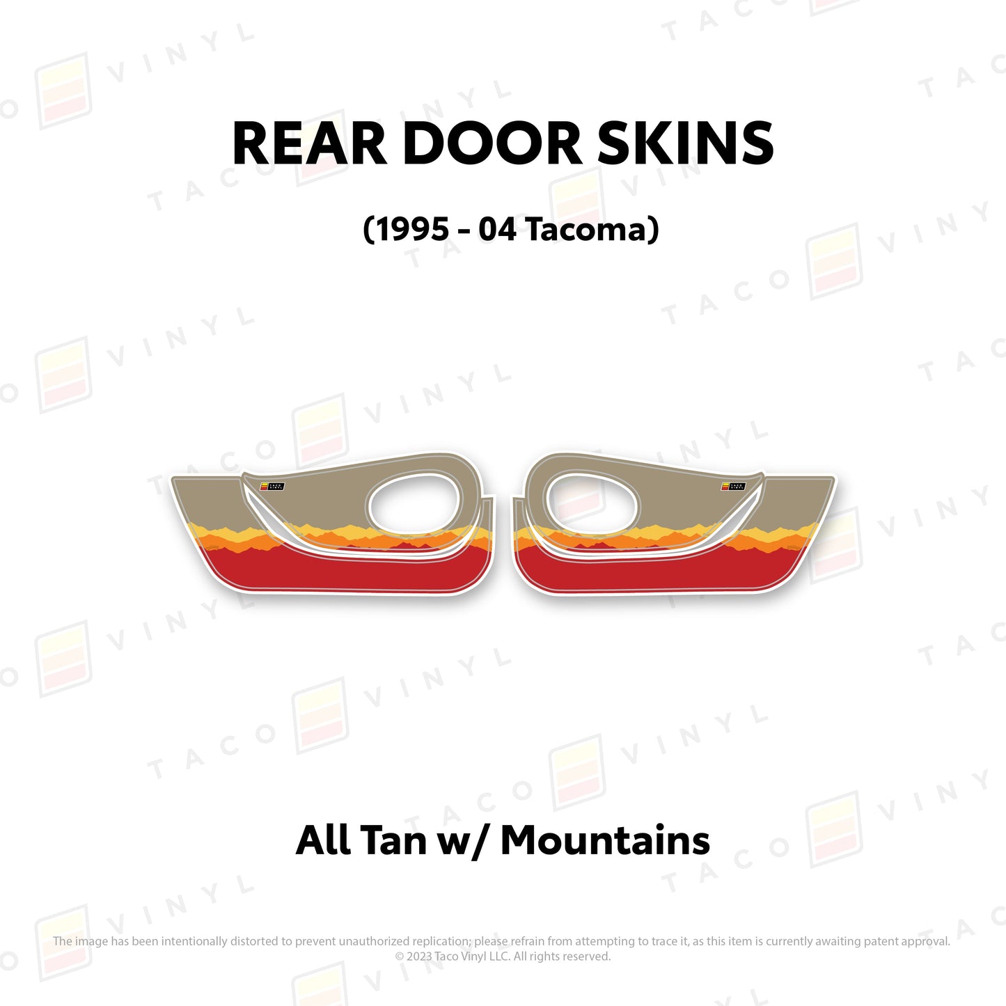 1995-04 Tacoma Door Skins (Lower Section)