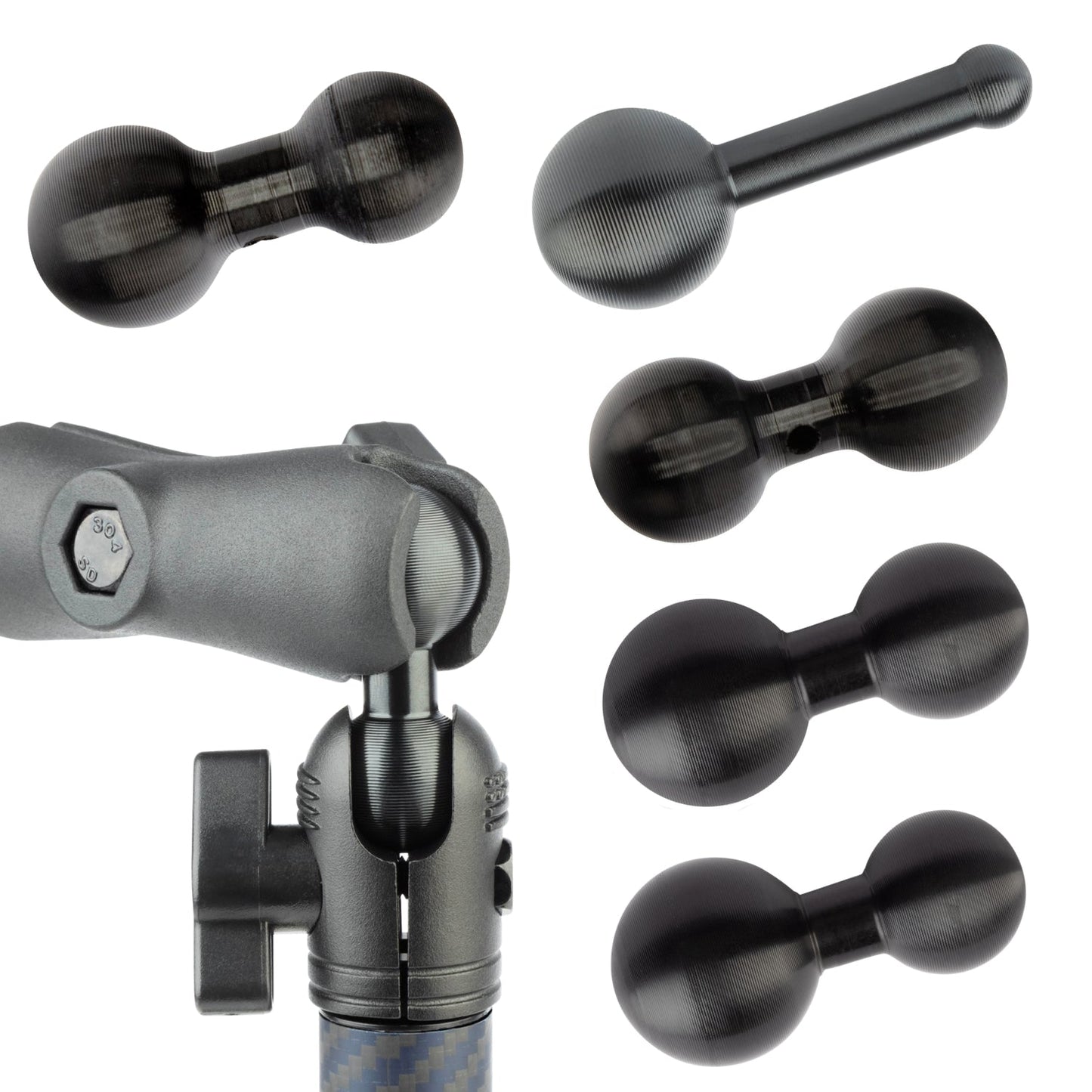 Connectors for Carbon Fiber/Kevlar Arms and Third Party Devices