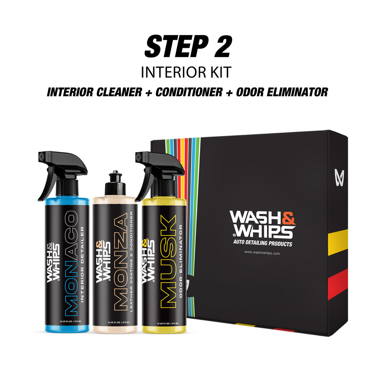 WASH&WHIPS 3-Step Car Care System