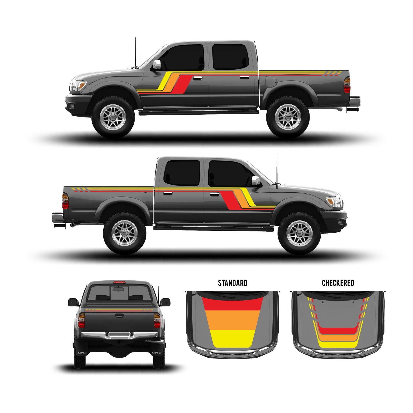 2001-04 Tacoma Checkered Stripe Kit