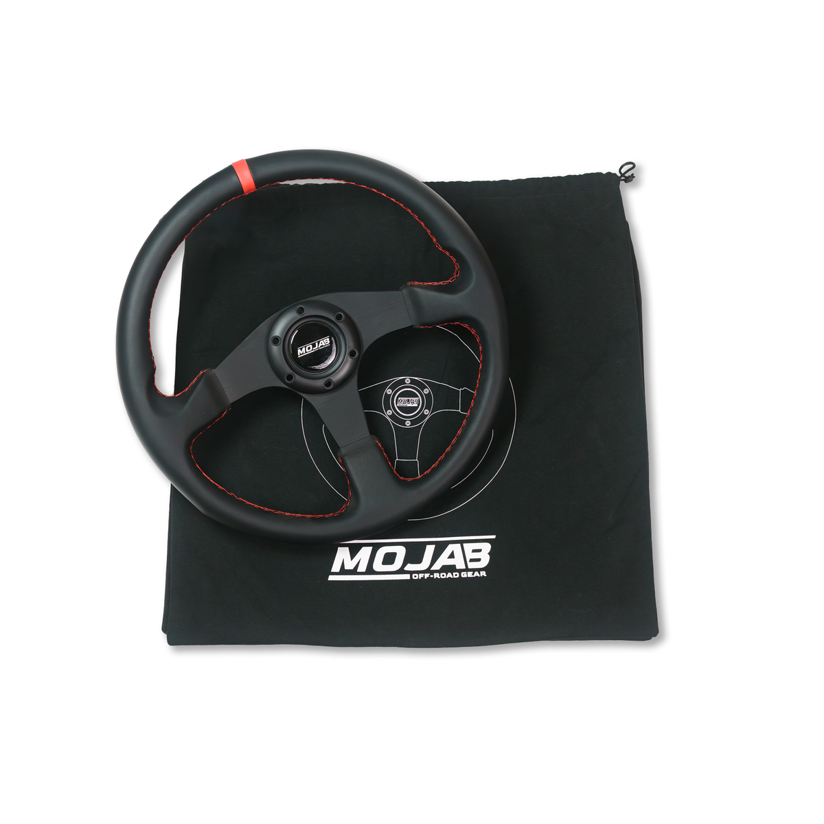 13.5'' MOJAB Flat Steering Wheel Leather or Suede