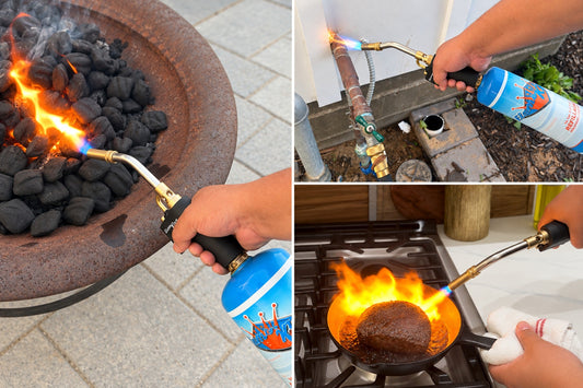 Flame King Welding Propane Torch Head High Intensity Swirl Flame