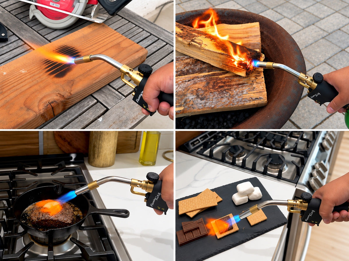 Flame King High Intensity Welding Propane Torch Head Swirl Flame
