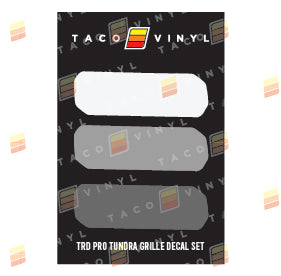 Tundra Pro Grille Decals