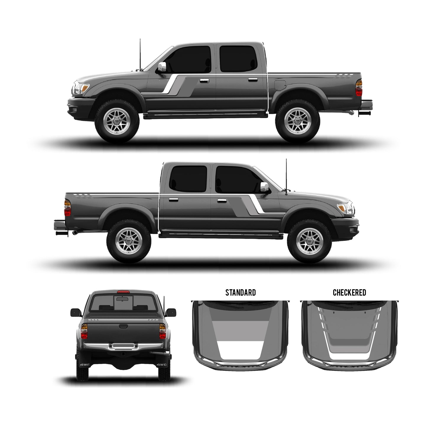 2001-04 Tacoma Checkered Stripe Kit