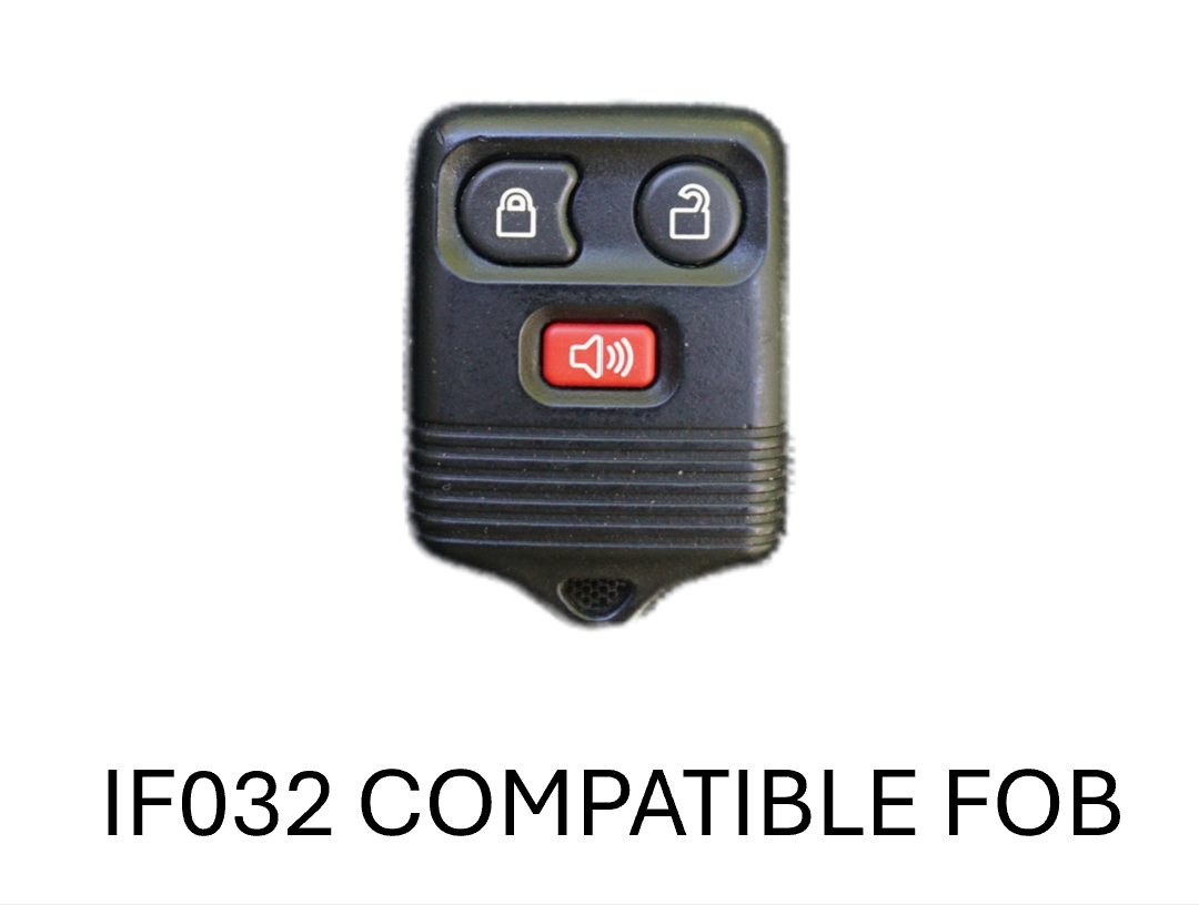 Injection Fob IF032 (Ford 3 Button) - BLACK