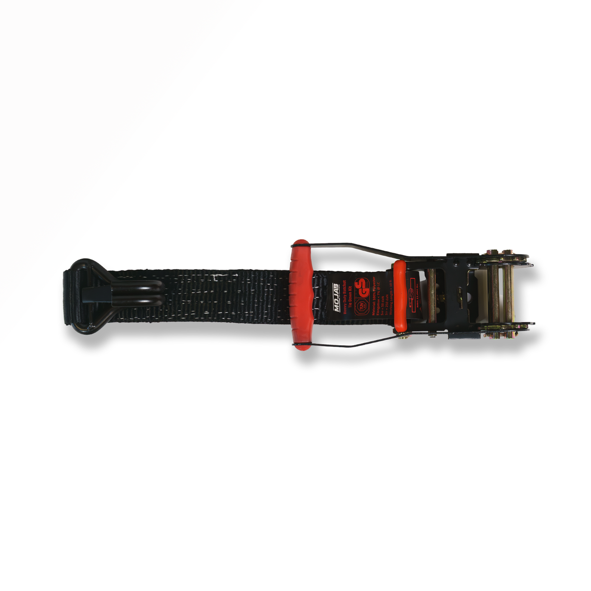 2" x 10' Ratchet Tie-Down (Closed hook) and 2'' x 39'' Axle Tie-Down Set (Pack of 4) (Lifetime Warranty)