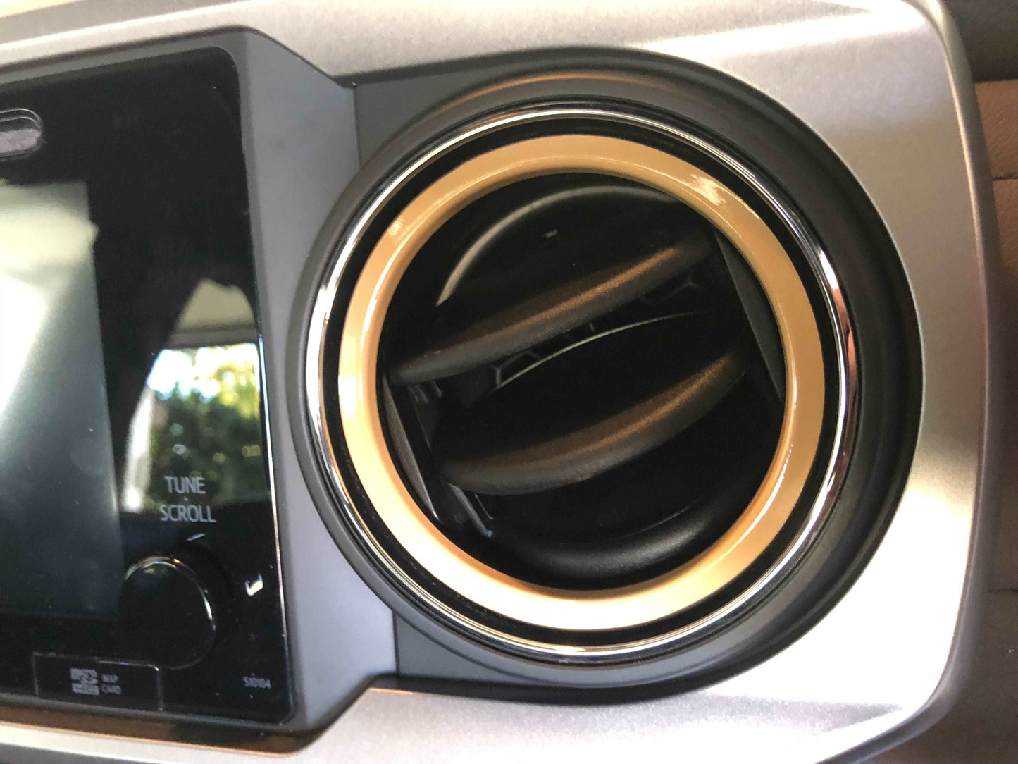 Premium Cast Vinyl Decals for 2016-2023 Tacoma Inner AC Vent Rings x4