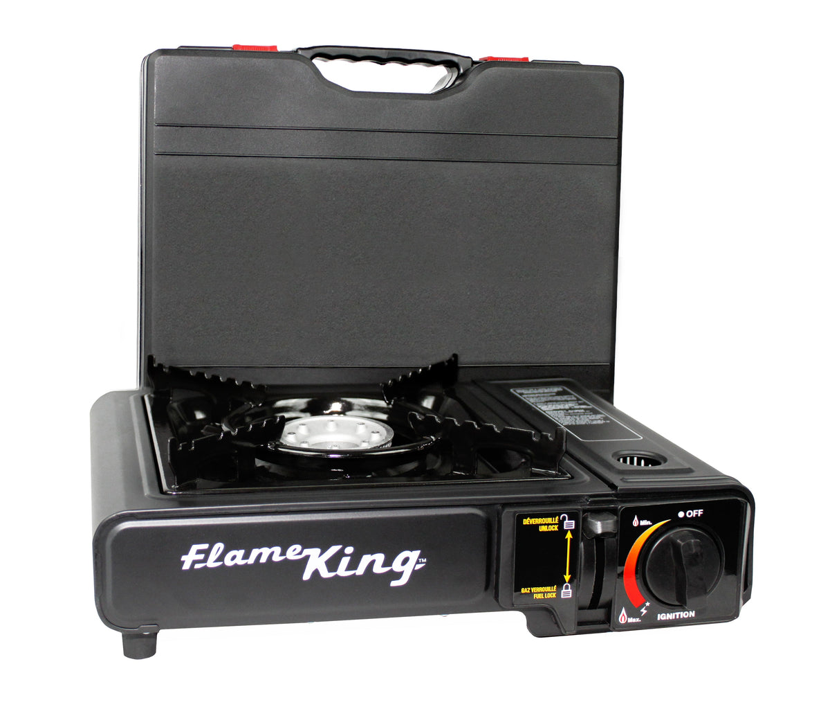 Flame King Portable Butane & Propane Gas Stove with Single Burner