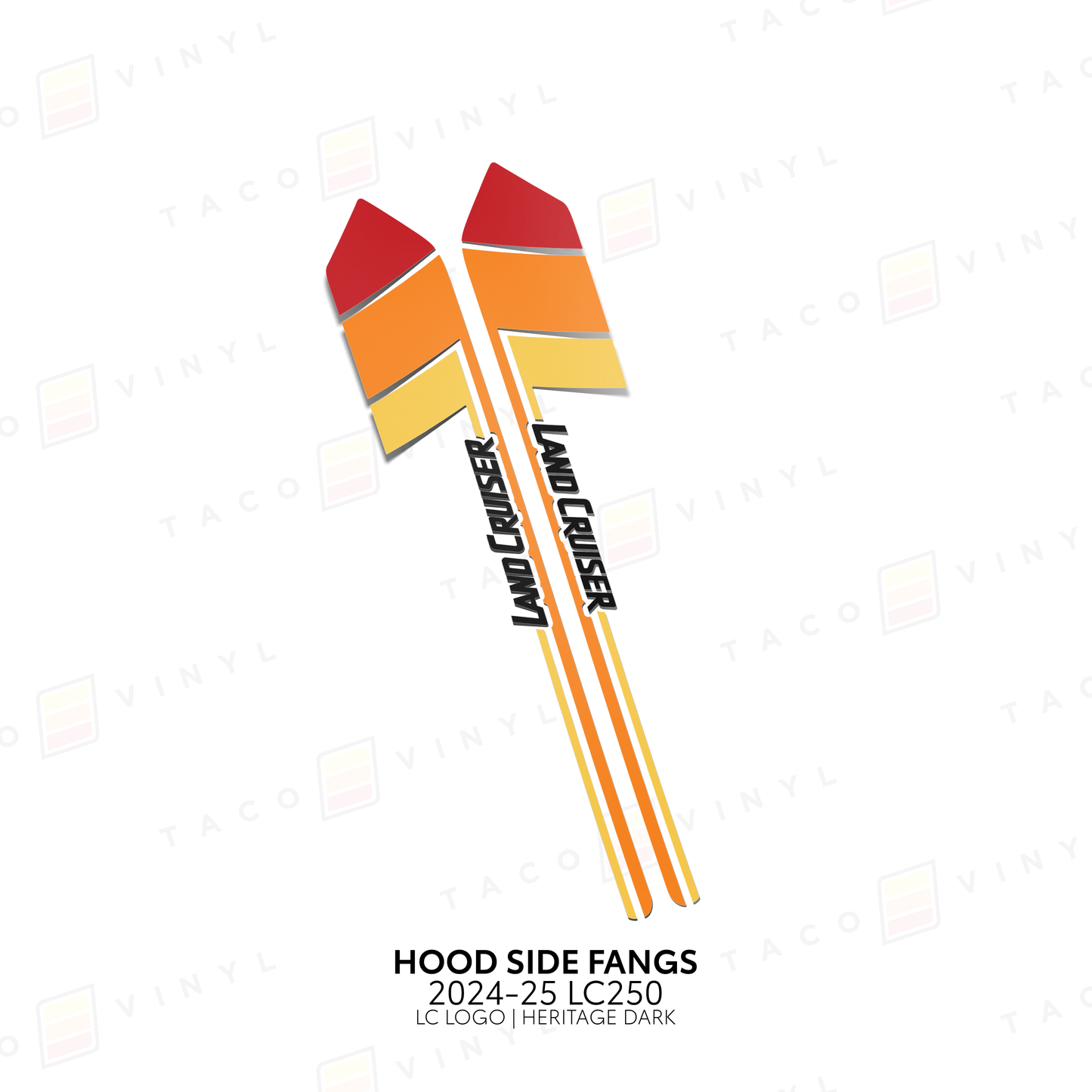 2024+ Land Cruiser 250 Hood Side Fangs