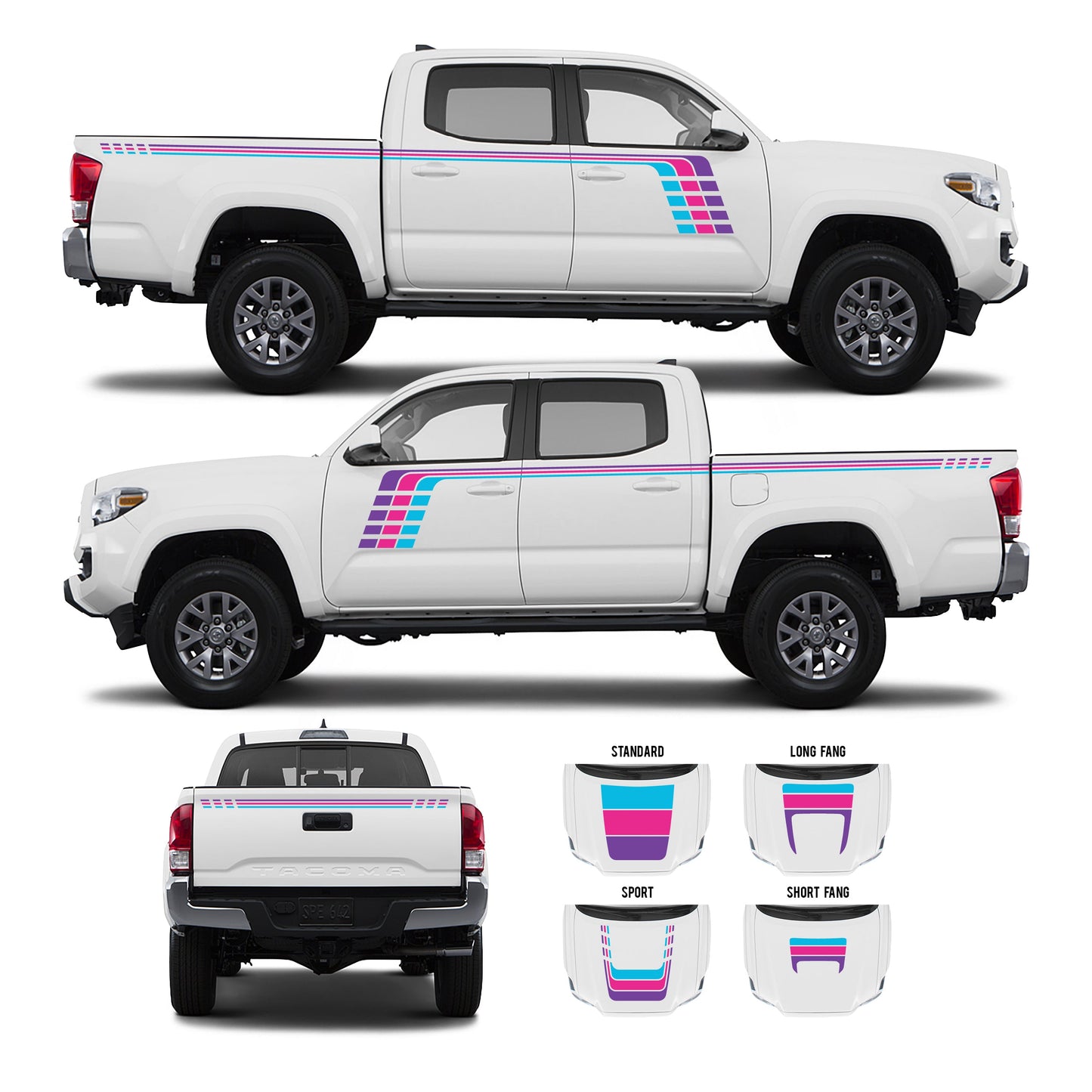 2016-23 Tacoma Checkered Stripe Kit