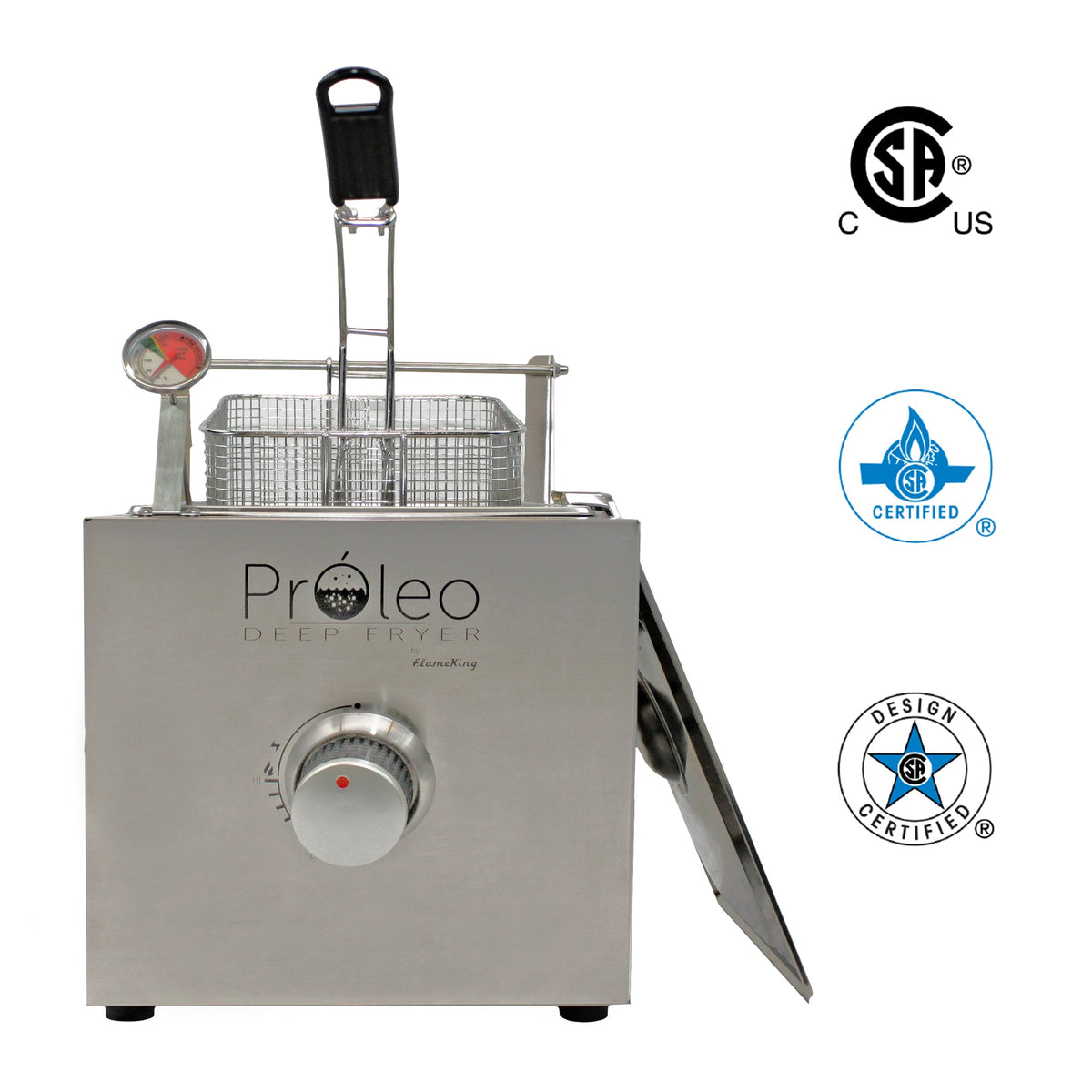 Flame King Proleo Portable Propane Deep Fryer
