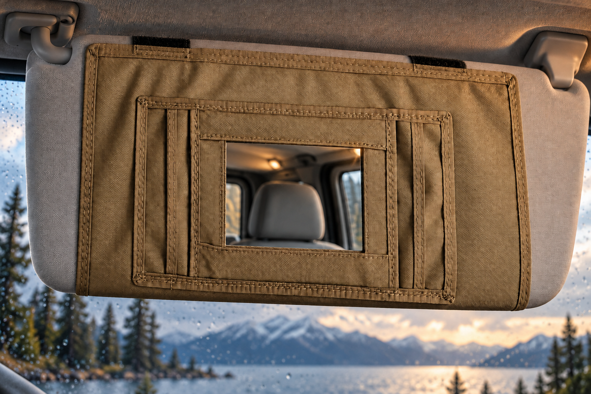 Sprinter Sun Visor Organizer with Mirror